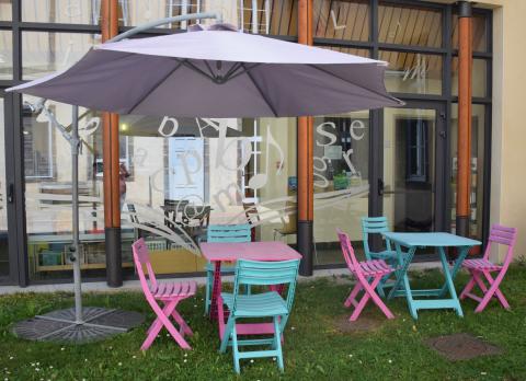 vue extérieur médiathèque Les Sources