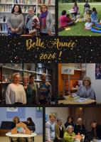 Bonne année 2024 de la part des bibliothécaires