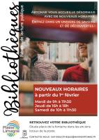 Horaires d'ouverture