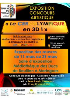 Exposition concours artistique "le cervolympique en 3D"