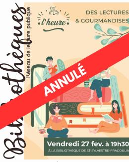 Annulation apéro lecture